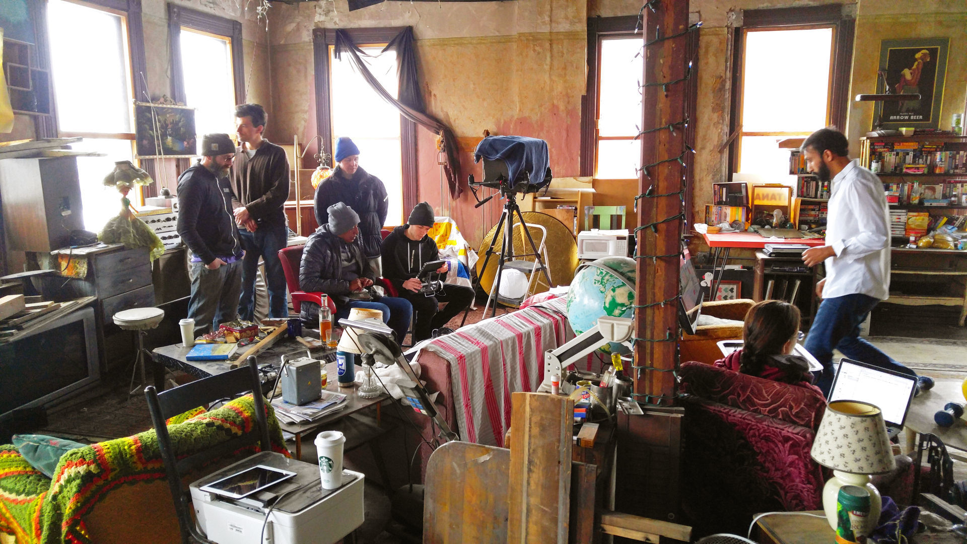 Inside the studio